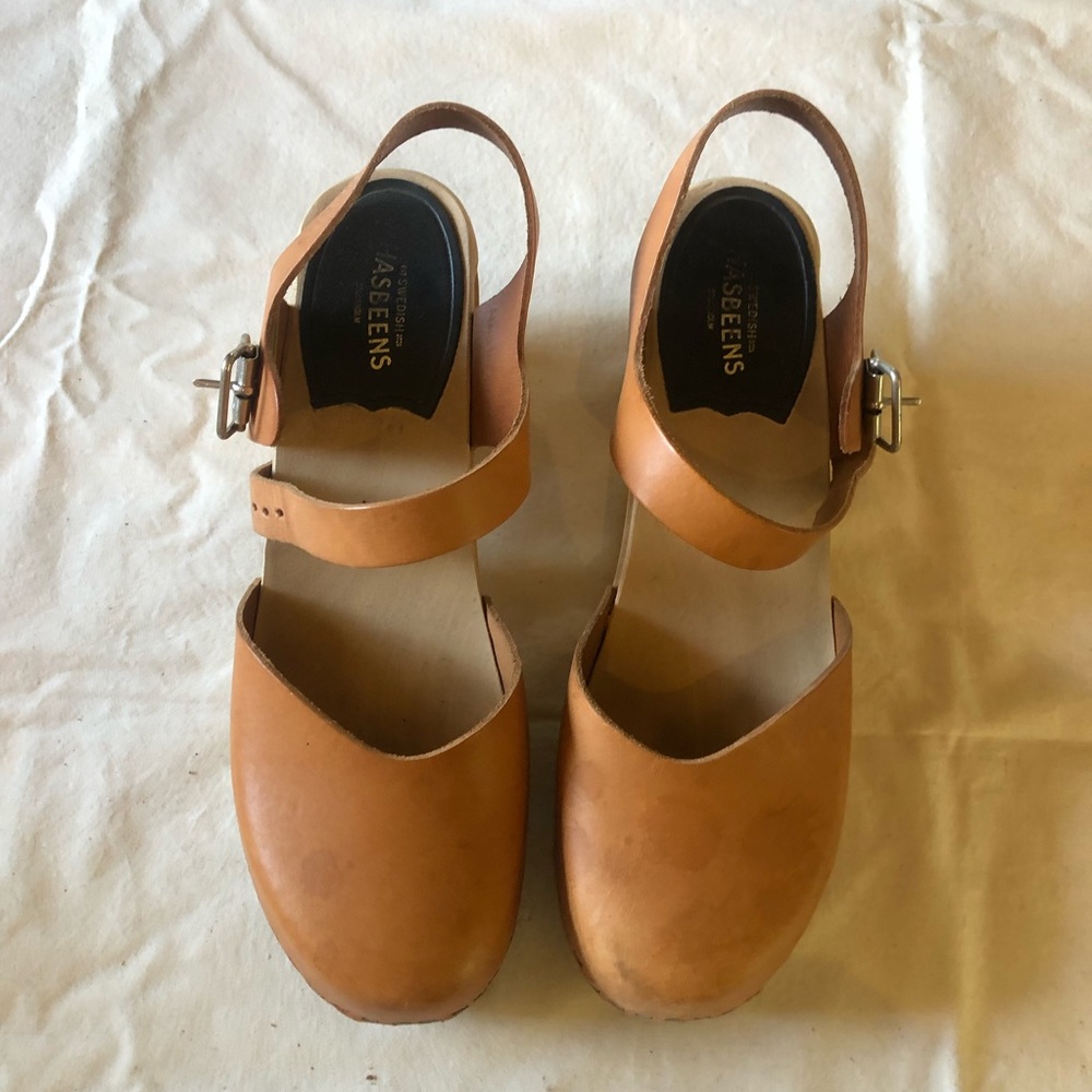 SWEDISH HASBEENS Mid Heel Clog